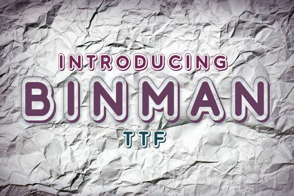 Binman: A Stunning Display Font for Bold Designs