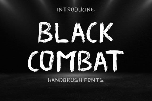 Black Combat: A Bold Brush Font for Modern Design