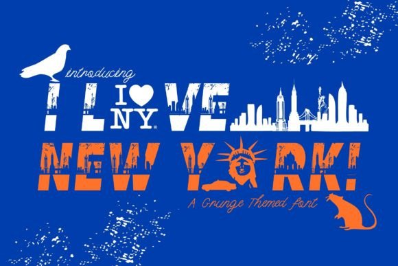 I Love New York: A Bold Font for Unique Designs