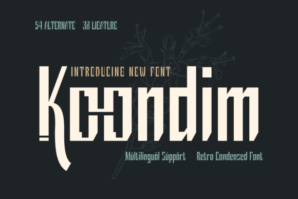 Koondim: A Retro Condensed Font for Modern Design