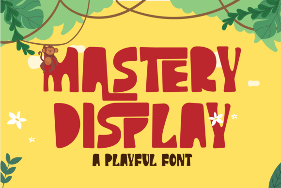 Mastery Display: The Bold, Playful Font for Standout Designs