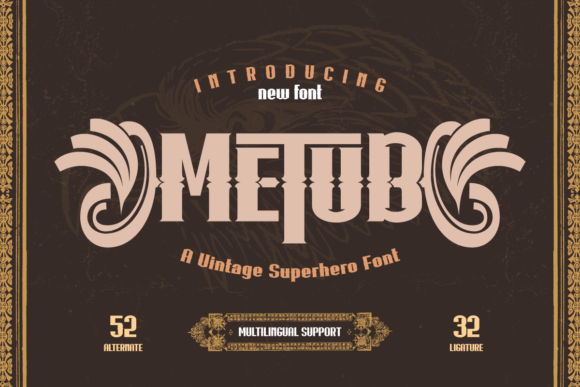 Metub: A Bold Serif Font for Vintage and Modern Designs