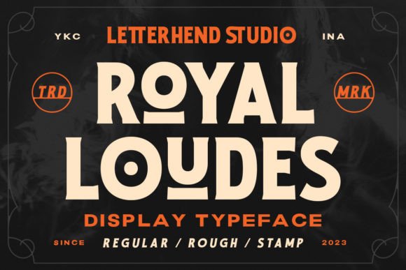 Royal Loudes: A Bold Display Font for Impactful Designs
