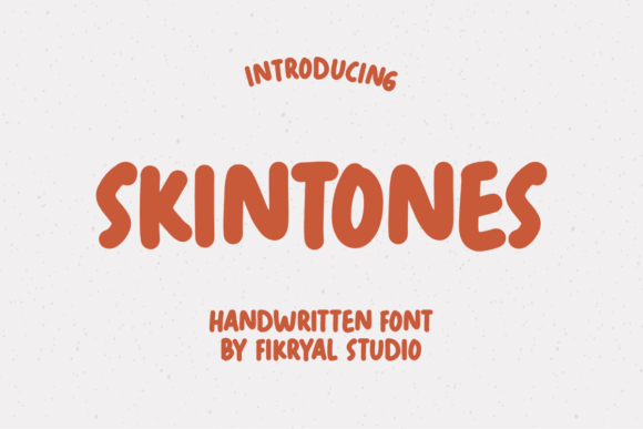 Skintones: A Handwritten Display Font for Authentic Branding