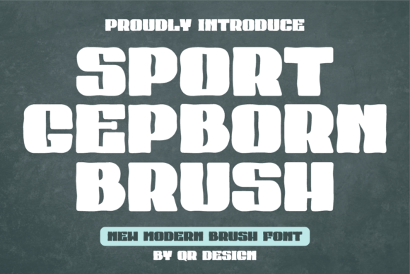Sport Gepborn Brush: Bold Typography for Authentic Brands