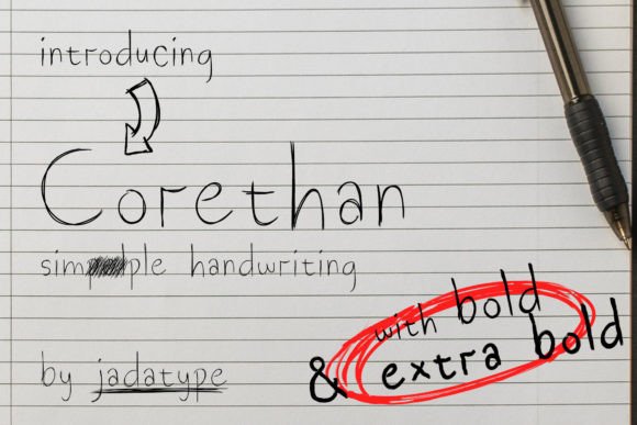 Why Corethan Is the Handwritten Font Your Creative Projects Need